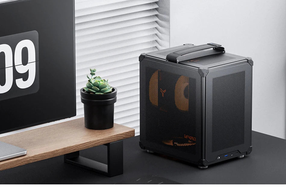 Jonsbo C6-ITX Handle Case MATX ITX MESH Boards Type-c ATX Power Supply Desktop Game Office Small Cooling Computer C6 Chassis.