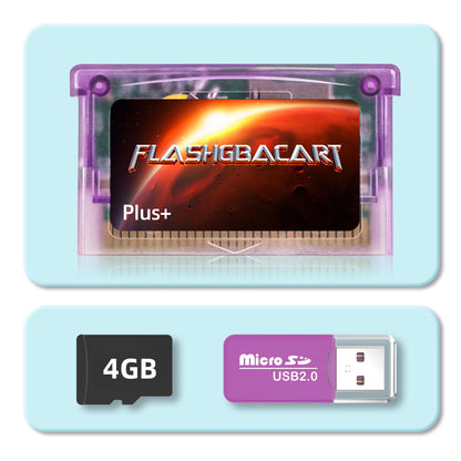 For Game GBA Rewritable Cart FlashGBACart Plus+ Backup Device RTC Compatible with GBA GBC GB NES Series.