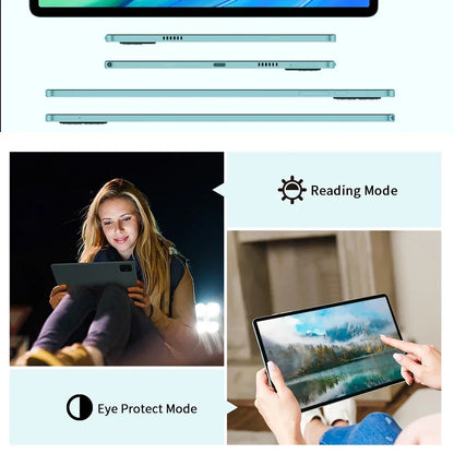 Teclast M50 Tablet 6GB RAM 128GB ROM Unisoc T606 Octa-core 10.1inch TDDI Android 14 WiFi BT5.0 6000mAh Type-C Tablet Case.