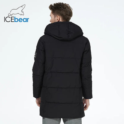 ICEbear 2023 winter jackets for men casual cotton coat mid-length Puffer parkas MWD3061D.