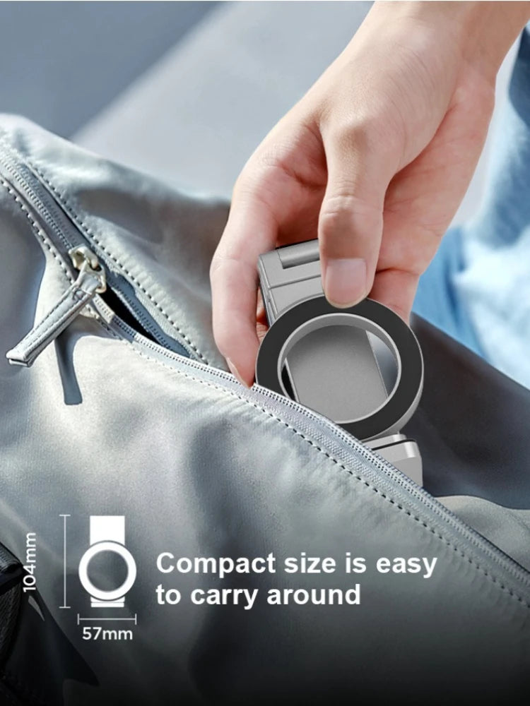 Universal Magnetic Phone Holder Travel Essentials Multi-axis Rotation Hands-Free Airplane Phone Mount Desktop Clip for Phone.