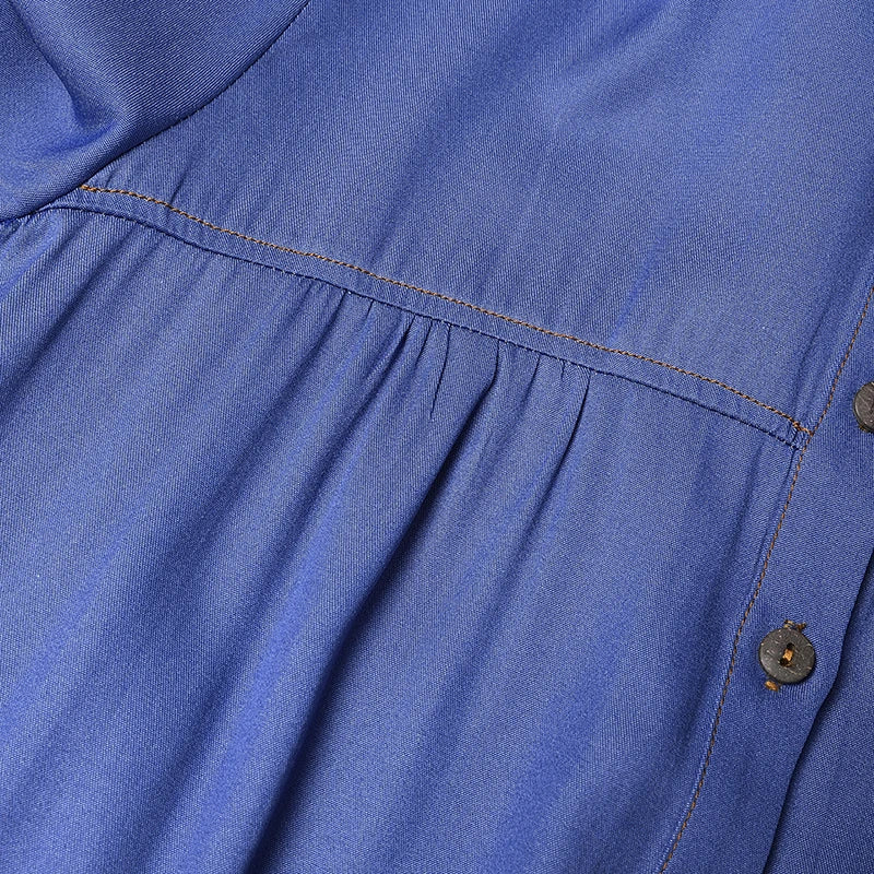 ZANZEA Women Vintage Muslim Abaya Dress 2024 Autumn Sundress Casual Long Sleeve Solid Maxi Long Vestidos Kaftan Islamic Clothing.