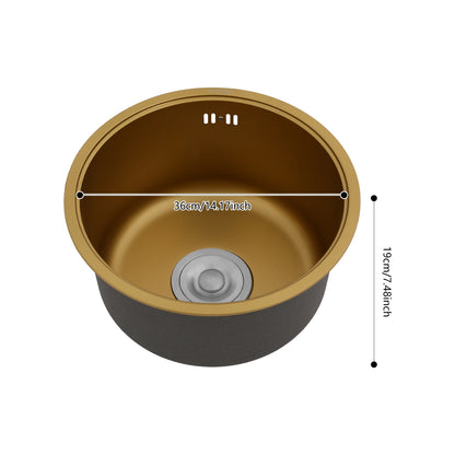 Runde Küchenspüle, Küchenspüle, Einzelschüssel, Spüle, Küchenspüle
