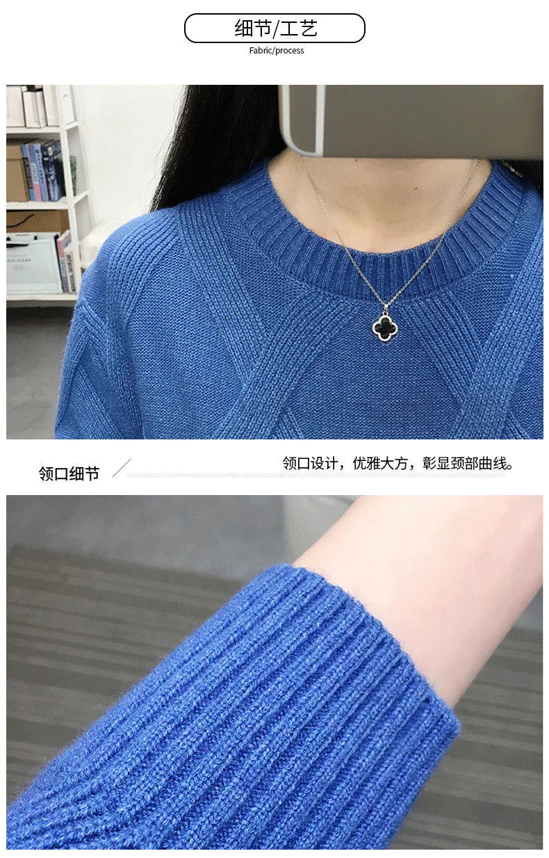 Frau Langarm Top Neue Rundhals Pullover Frauen Bodenbildung Shirt Casual Frühling Herbst Außerhalb Tragen Pullover Pull Femme.