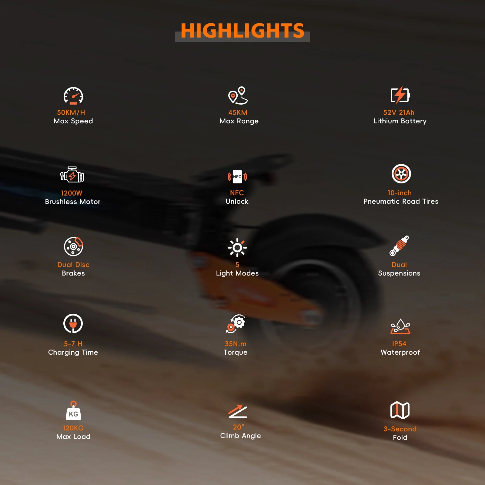 HALO KNIGHT T102 Professional Electric Scooters Free Shipping 52V 1200W 21Ah E Scooter 50KM/H E-Scooter Folding Adults Scooter.