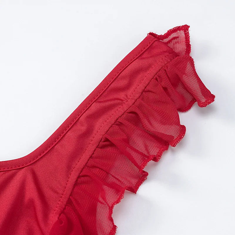 Mode Bodycon Split Unregelmäßige Rüschen 2025, Sommer Frauen Sexy Backless Ärmellose Kleider Hohe Taille Elegante Halter Party Kleid