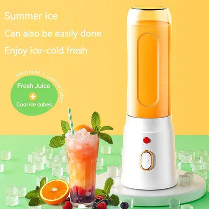 Portable Wireless Blender Electric Fruit Juicer Machine For Orange Ice Crushing 10 Blades Auxiliary Food Machine 1500mA Mixer.