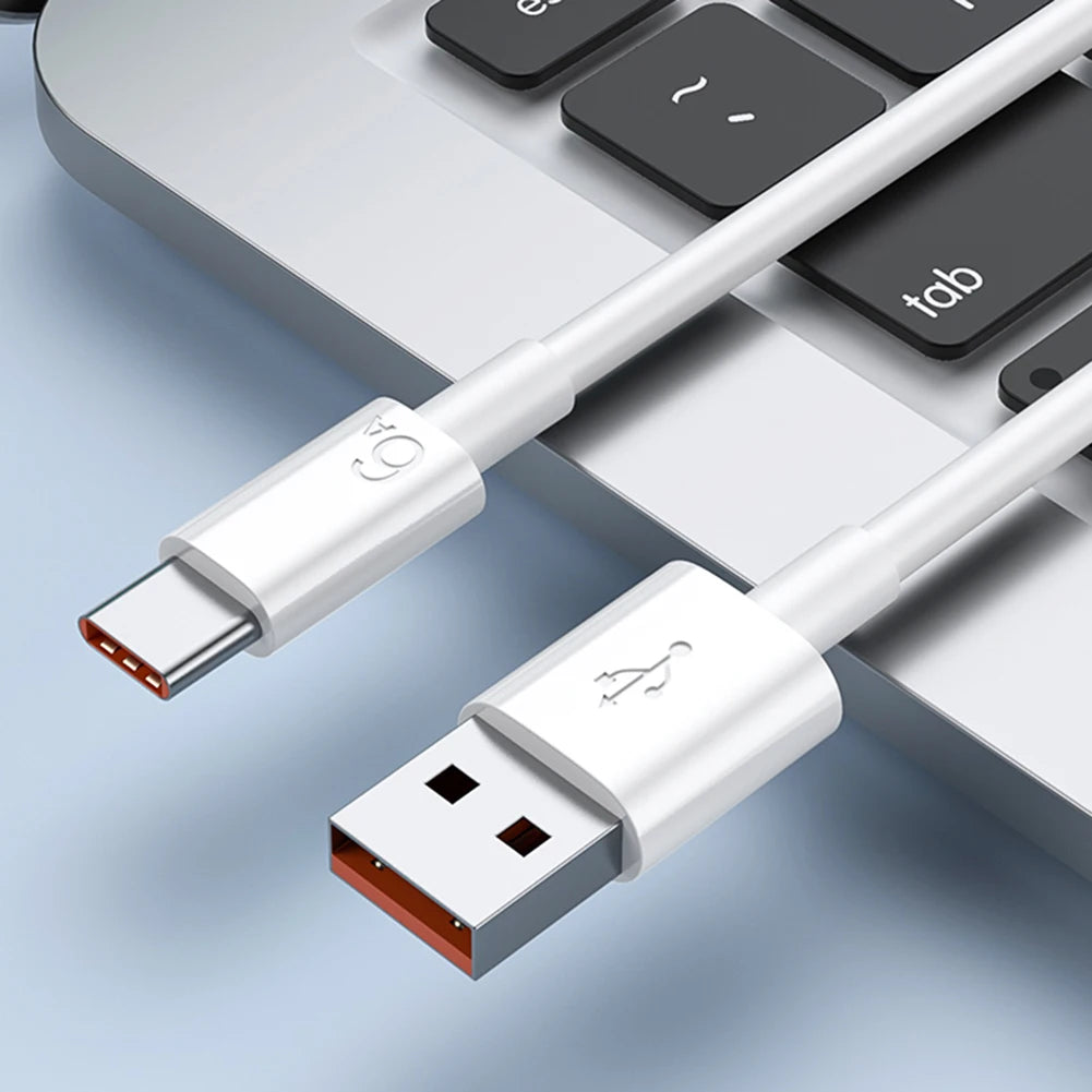 Fast Charging USB Type C Cable 66W/40W Mobile Phone Charging Cable 6A/5A for Xiaomi Redmi POCO Huawei Honor OPPO VIVO.