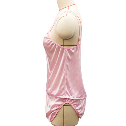 Sexy Frauen Pyjama Satin Spitze Seide Hosenträger V-Ausschnitt Tops Shorts Robe Pyjama Set Nachthemd Unterwäsche Nachthemd Anzug