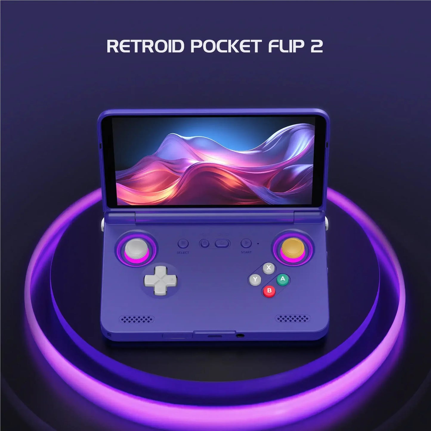 ‌Retroid Pocket Flip2 Handheld Game Console - 5.5-Inch AMOLED Display, Video Output, MediaTek Dimensity 900 Processor, Active.