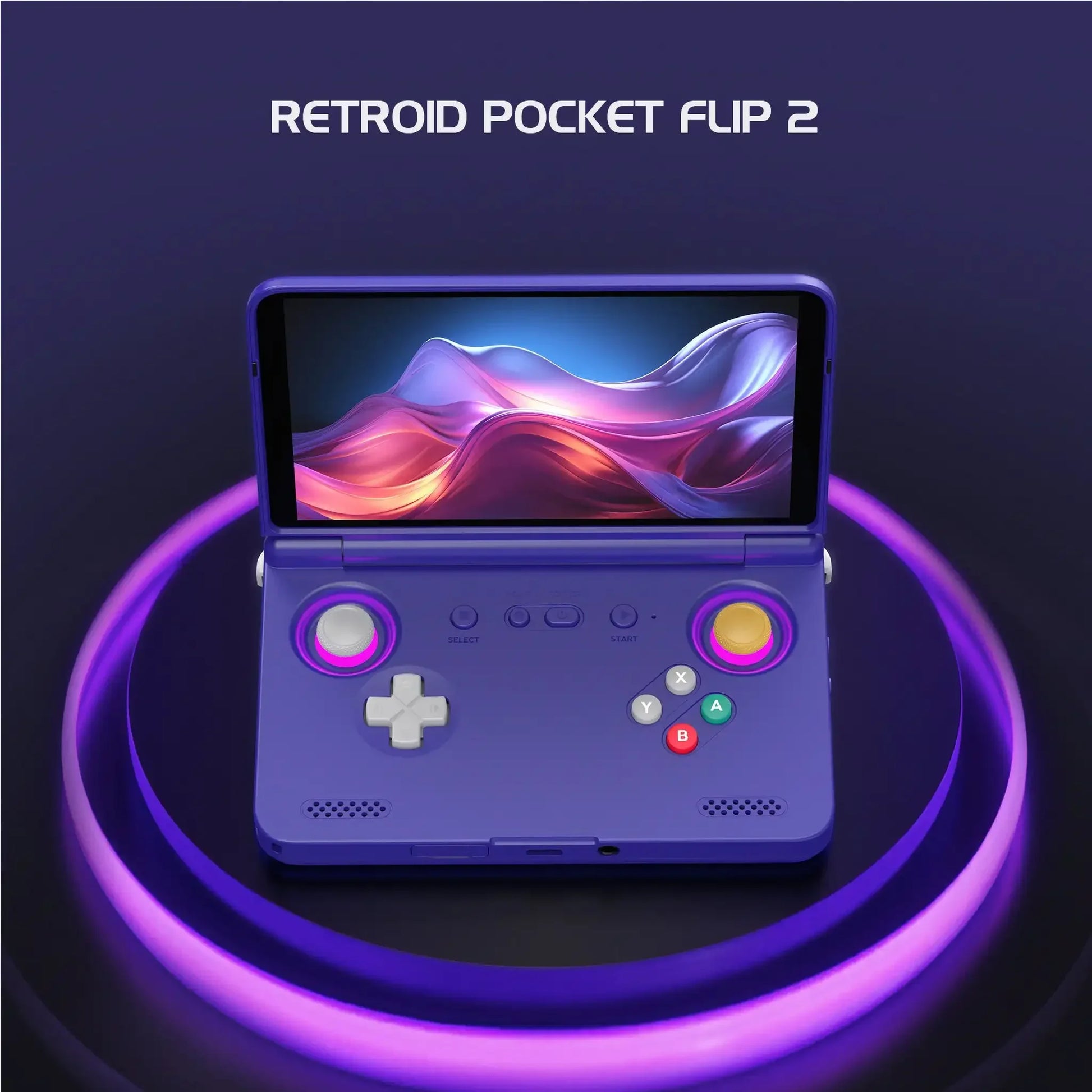 ‌Retroid Pocket Flip2 Handheld Game Console - 5.5-Inch AMOLED Display, Video Output, MediaTek Dimensity 900 Processor, Active.