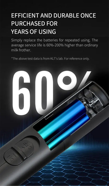 Electric milk frother, coffee frother, household mini milk frother, milk mixer, handheld wireless whipper.