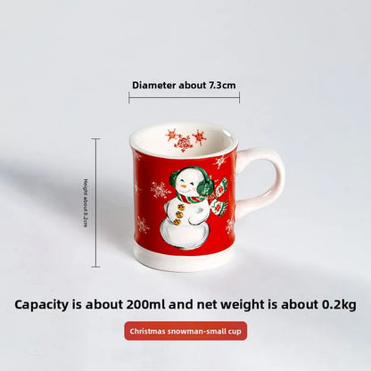 Goblin Series Ceramic Plate Large Dinner Plate Rectangle Tray Christmas Tableware Underglaze