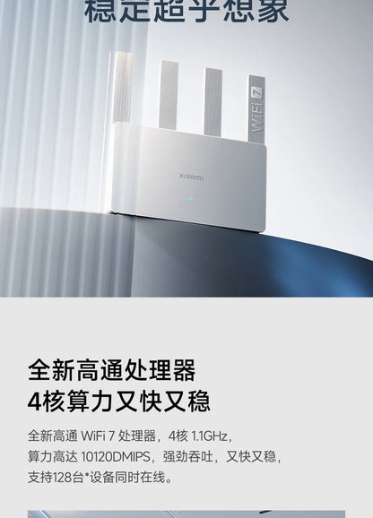 Xiaomi Router BE3600 WiFi 7 Dual-Band Qualcomm quad-core Gaming Acceleration 3570Mbps Dual WAN LAN Mesh Network Repeater VPN.