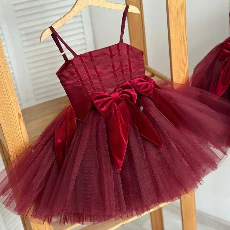 Mädchen Sling Prinzessin Kleid Kinder Kleid Neue Geburtstag Party Outfit Formelle Veranstaltung Passende Leistung Tragen Kleider.