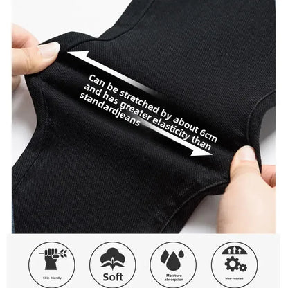 New High-Waisted Slimming Stretch Denim Jeans Women's Autumn/Winter 2021 Outerwear Smooths Your Silhouette Pencil Skinny Trouser.