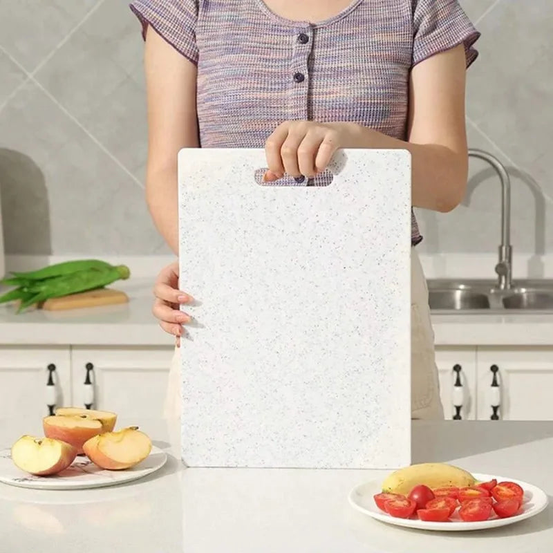 Marble Texture PP Cutting Board Antibacterial and Mildew Cutting Board Kitchen Vegetable Cutting Board Dishwasher Safe.