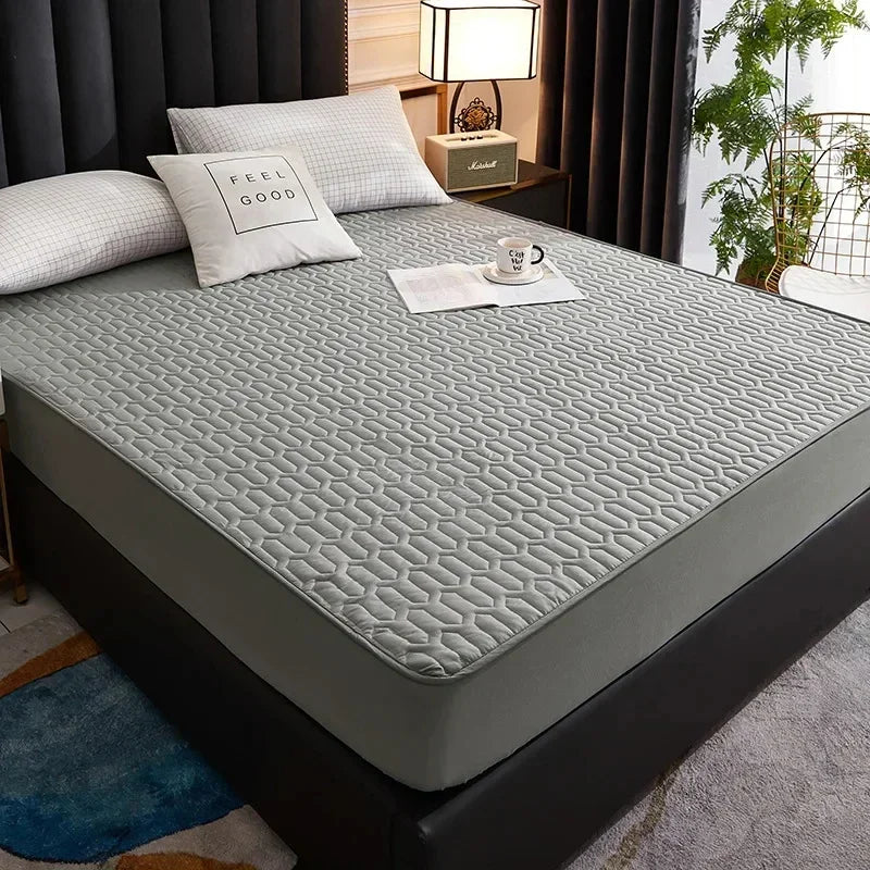 Bed Cover Mat Cover Waterproof Thicken Mattress Pad Protector Skin-Friendly Durable Fitted Sheet Latex 150x200 180x200 160x200.