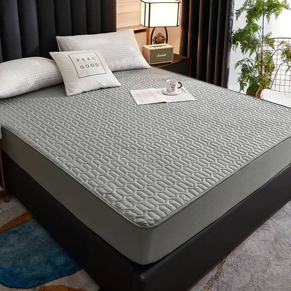 Bed Cover Mat Cover Waterproof Thicken Mattress Pad Protector Skin-Friendly Durable Fitted Sheet Latex 150x200 180x200 160x200.