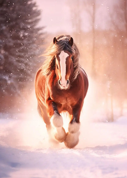 Black and White Wild Horses Canvas Paintings on The Wall Art Posters Prints Wall Picture Modern Animals Art Room Home Decor