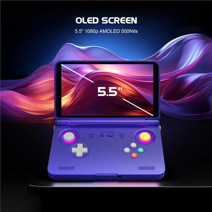 ‌Retroid Pocket Flip2 Handheld Game Console - 5.5-Inch AMOLED Display, Video Output, MediaTek Dimensity 900 Processor, Active.