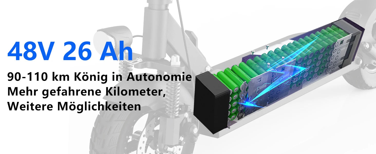 JOYOR Y8-S Electric Scooter 500W EScooter 48V 26 Ah Speed 20km/h Range 55-75km 10” Inflatable Tires Electric Scooters with ABE.