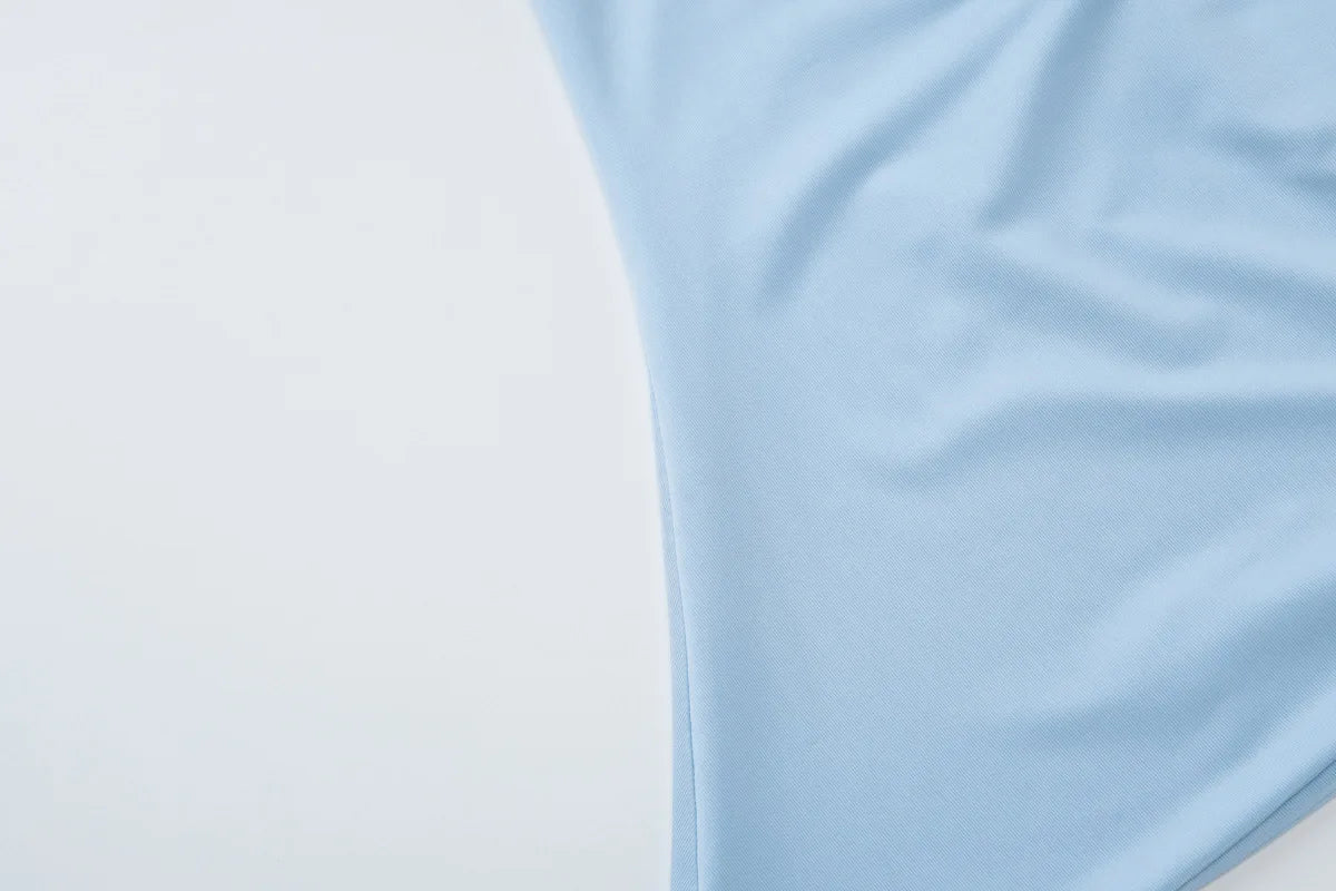 Cryptographic Summer Fashion One Shoulder Tops Slim Sexy Backless Basic Asymmetrical Women's Crop Top Tank Ruched Streetwear.