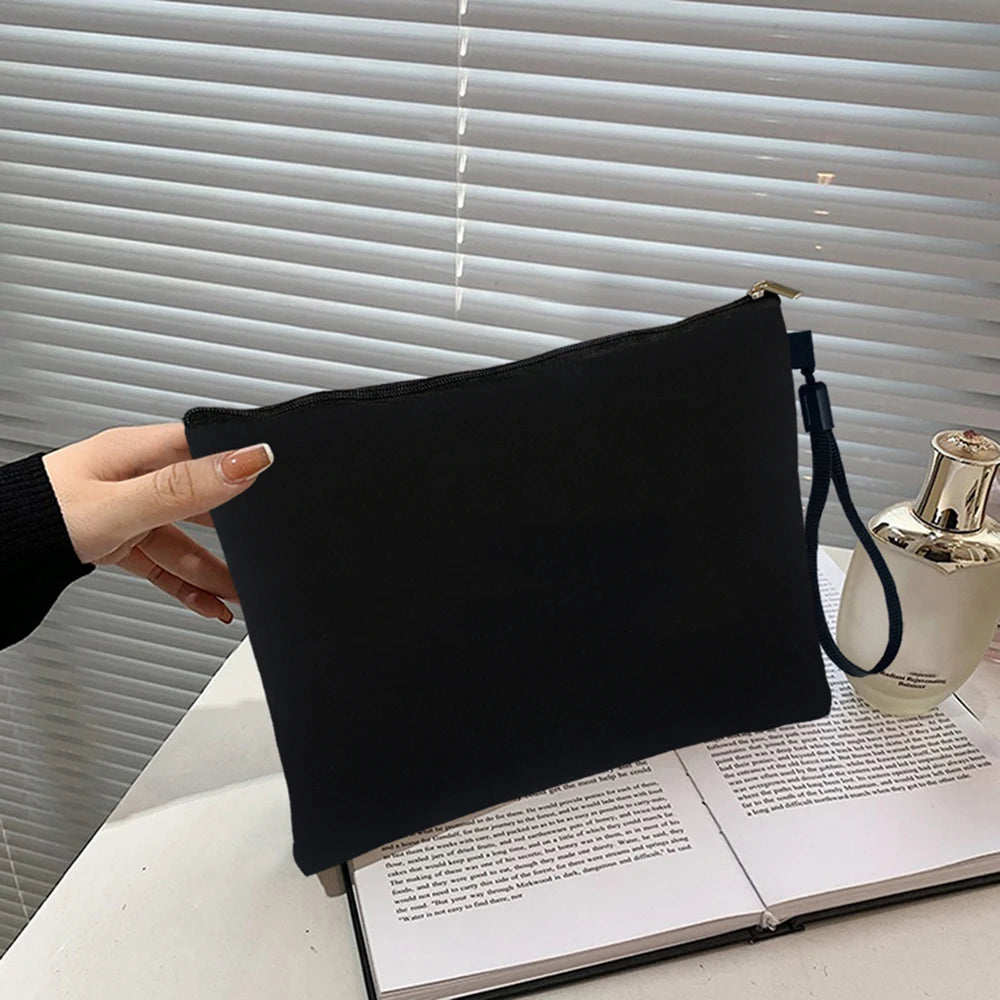 Blank Non Customized Tote Bag Fashion Teacher/Birthday Gift Make up Bags Toilet Kit Cosmetic Bag Mini Makeup Pouch.