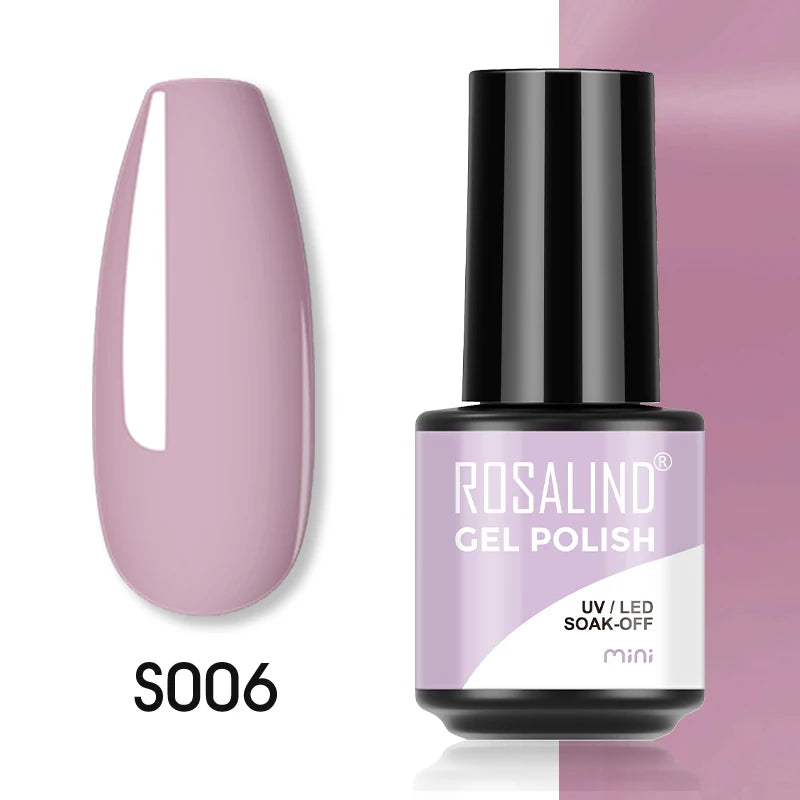 ROSALIND Red Series UV Nail Gel Hybrid Varnish Semi Permanent For Manicure Art Nail Polish Matt Base Top Coat Gel Nail Polish
