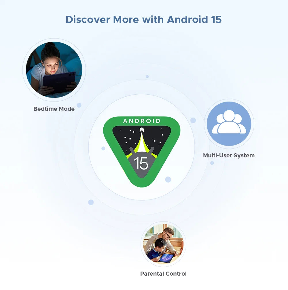 DOOGEE Tab G6 2 IN 1 Smart Tablet PC 11'' Screen Android 15 30GB RAM(6+24) 256GB ROM 8000mAh Battery Dual Speakers Widevine L1