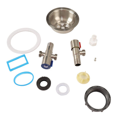 Küchenspüle unter der Theke, 68 x 45 cm, verdickter Edelstahl, Digitalanzeige, Küchenspüle, Küchenspüle, Unterbauwaschbecken