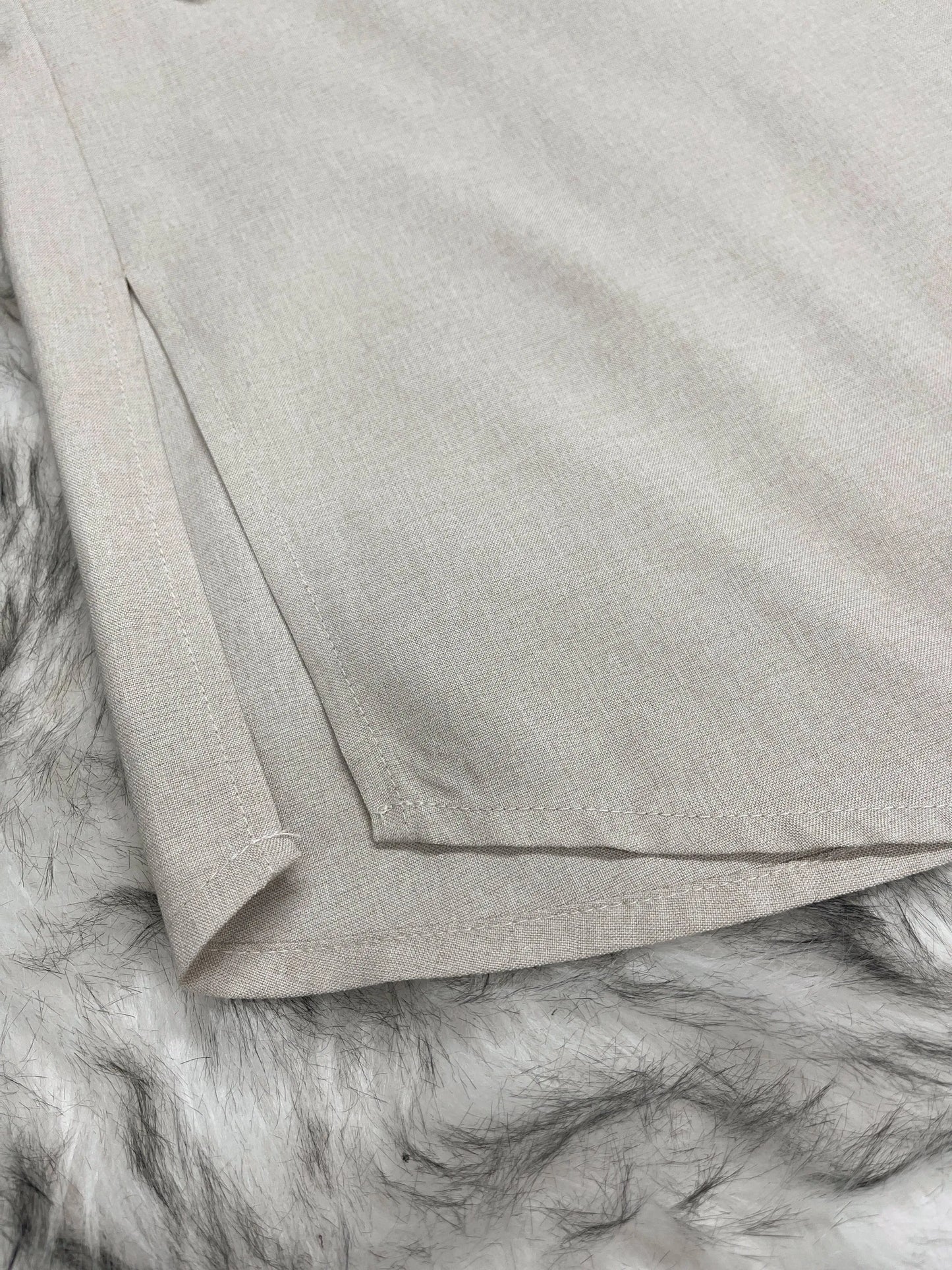 Ramadan kebaya Solid Color Simple Loose tunic with slit waist sleeve abaya Muslim Dresses.