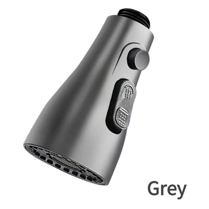 Kitchen Pull Out Faucet Sprayer Nozzle Universal 360° Rotation Faucet Extender 3 Modes Durable Water Saving Shower Spray Head