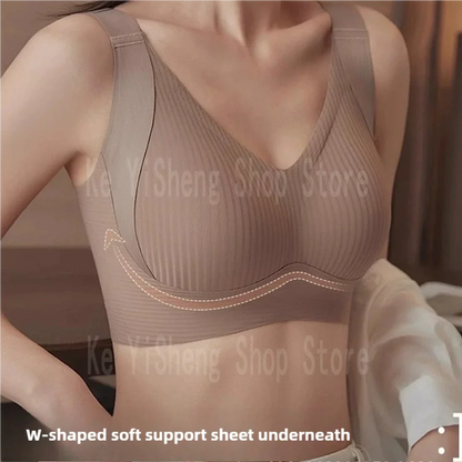 Non-trace body underwear women's bra anti-sag large size adjustment breast women big breasts small.