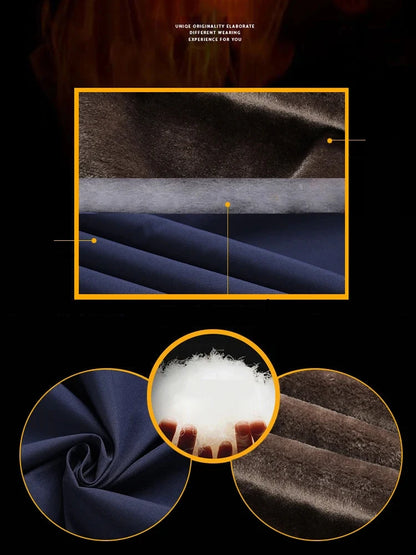 2024 New Men's Padded Cotton Clothing Fashion Casual Solid Color Windproof Lapel Long-Sleeved Jacket Street Beat Men's.