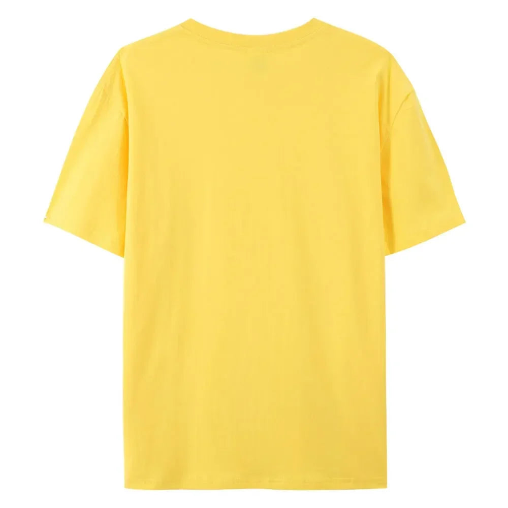 Banana Men's Casual Short-sleeved T-shirt with 100% Cotton Fashion print Tees oversize.
