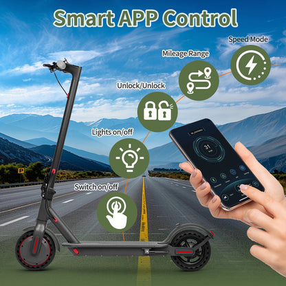 AOVOPRO LP10 500W Electric Scooter 42V 10.5Ah 35KM/H 35KM Long Range 10 Inch with Shock Absorption Smart Foldable EScooter