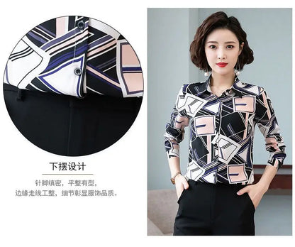 Printed Shirt for Women Long Sleeves Fashionable and Stylish Top.