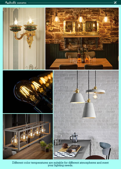 LED Retro Edison Glühbirne E14 E27 AC 220V 2W 4W 6W 8W Vintage Glas lampe C35 G45 A60 St64 G80 G95 G125 LED Filament Licht Wohnkultur.