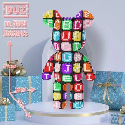 Oversized Violents Bear Building Blocks Assembled Toys DIY Adult Educational Children's Toys Birthday Gift Model Dolls Toys