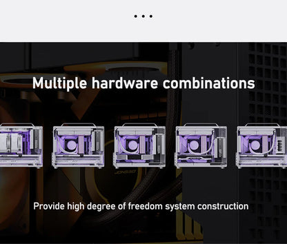 JONSBO Z20 MATX Case Detachable Handle Supports 240 Water-cooled 363mm Graphics Card Side  Transparency Desktop Mini PC Chassis