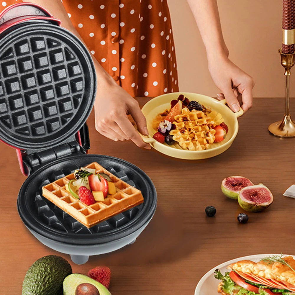 Eggette Machine Pan Breakfast Waffle Molds Mini Waffle Pot Egg Cake Oven Mini Electric Waffles Maker Bubble Egg Cake Oven.