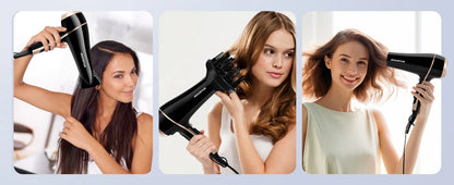 Aigostar Lora Professional Hair Dryer 2400 W Hair Dryer for Hair Ions 2 Speed and 3 Settings Cooling Button Hair Dryer.