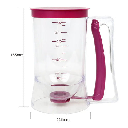 900ml Batter Flour Paste Dispenser For Cupcake Cookie Cake Muffins Measuring Cup Cream Speratator Pancake Batter Dispensers