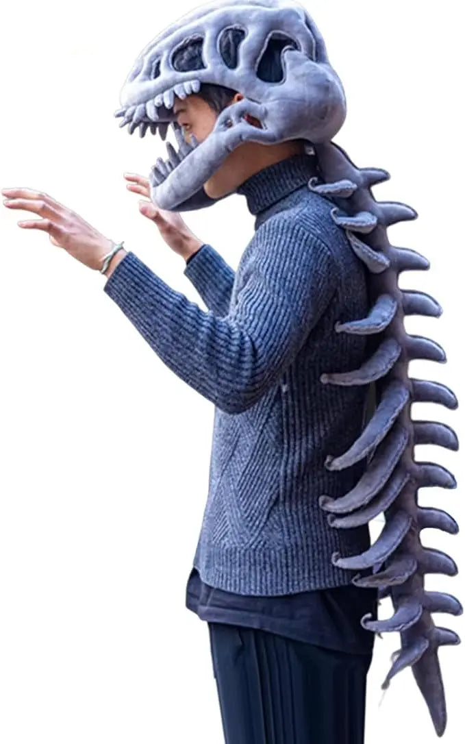 Dinosaur Skeleton Role-Playing Costume Cute And Realistic Dinosaur Plush Adult Children Halloween Christmas Party Costume Gift.