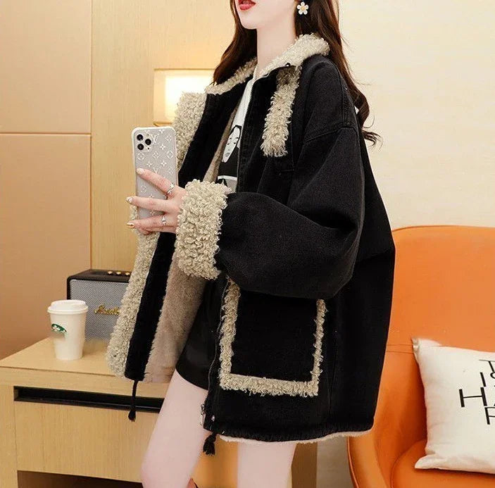 Lässige Damen-Jeansmäntel 2025, Neuheiten, warmer Winter, kalte Damen-Jeansjacken, kostengünstige koreanische Bewertungen, viele Kleidungsmodelle.