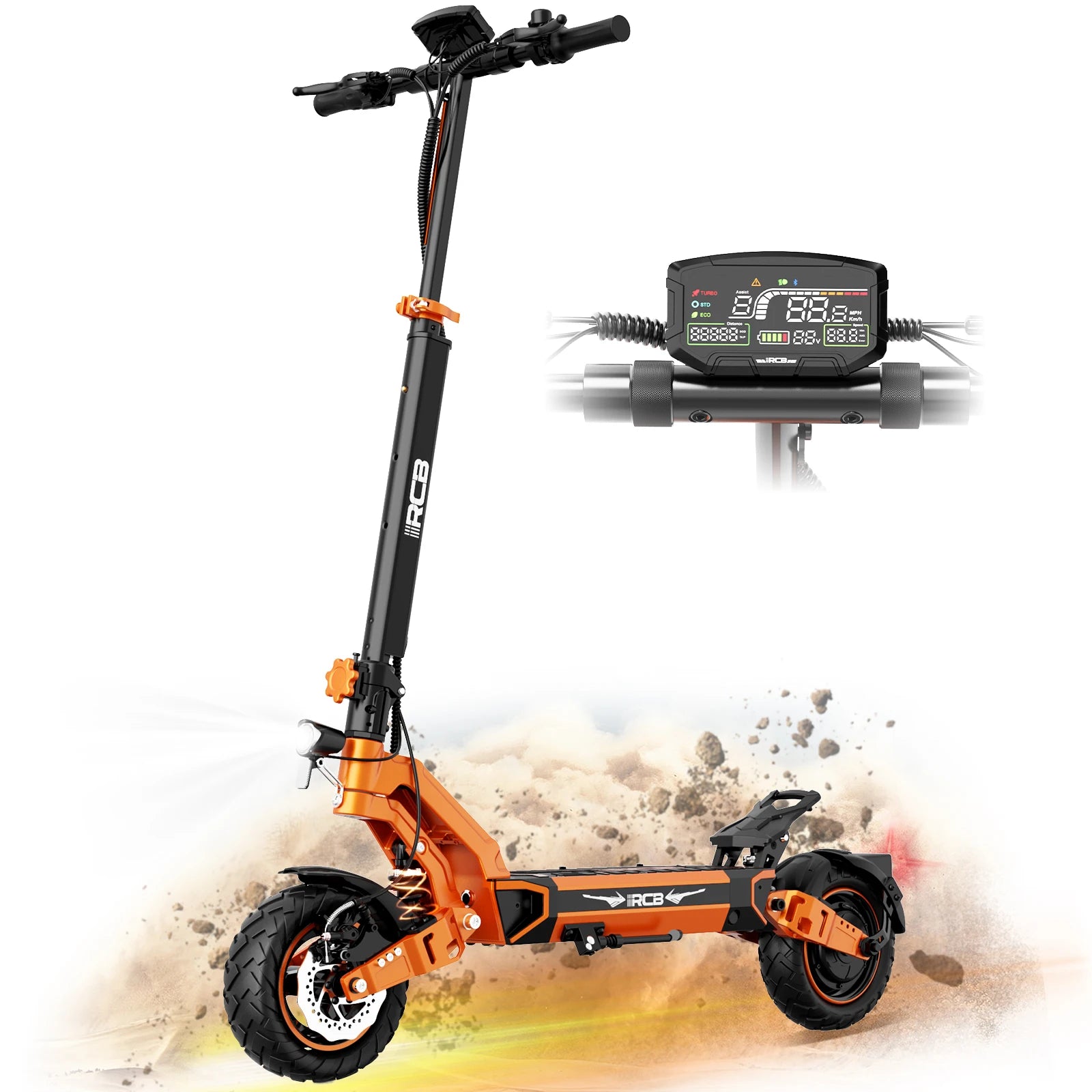 RCB D7 Adult EScooter 500W Motor Foldable E-Scooter 48V 20.8/27AH 10 Inch Tire Urban Commuting Electric Scooter.