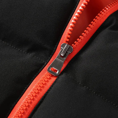 2024 Black New Men's Warm Jacket Cotton Padded Jacket Casual Sports Autumn Winter Men Standing Collar Warm Thick Parker Coat Jac.