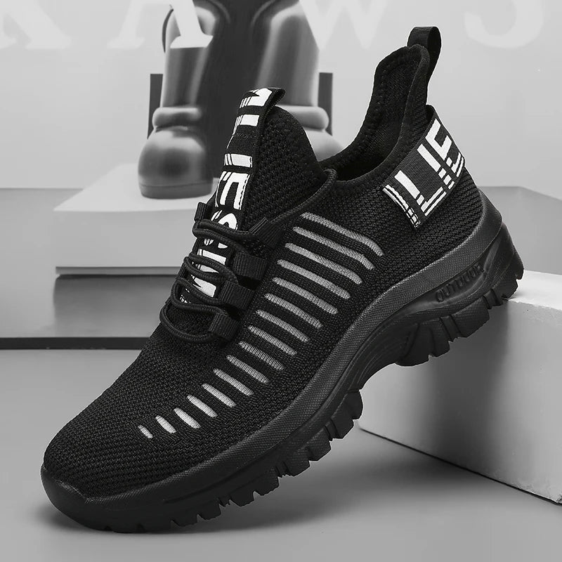 new Shoes for Man	Summer Walking Comfort Platform Sneakers Mesh Fashion Design Breathable Travel Training Jogging Shoes 36-46.