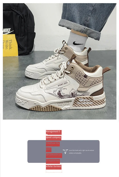 Men's shoes Outdoor Sports Motorcycle shoes New Mesh Breathable Trend Platform Shoes Personalized Non-slip Botas Para Hombre2025.